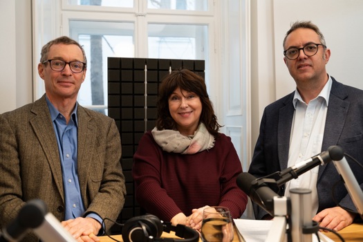 Martina Rupp mit Dr. Harald Souri und Dr. Dirk von Lewinski